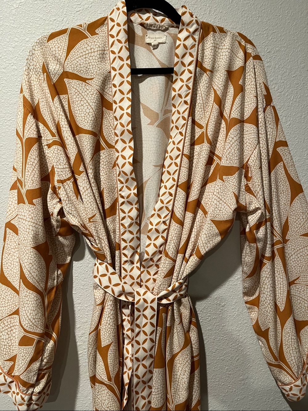 Cost Plus World Market Cream & Rust Botanical Rayon Robe
OS - Picture 4 of 13
